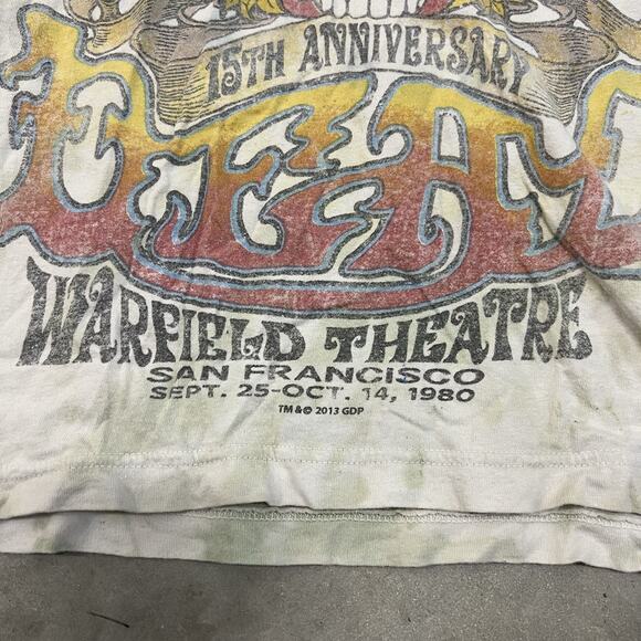 2011 Grateful Dead 15th Anniversary Warfield Theater Repro Graphic T-Shirt Small - Picture 5 of 7